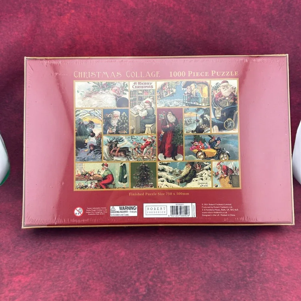 CHRISTMAS COLLAGE 1000 PIECE PUZZLE FINISHED SIZE 750 X 500 mm,